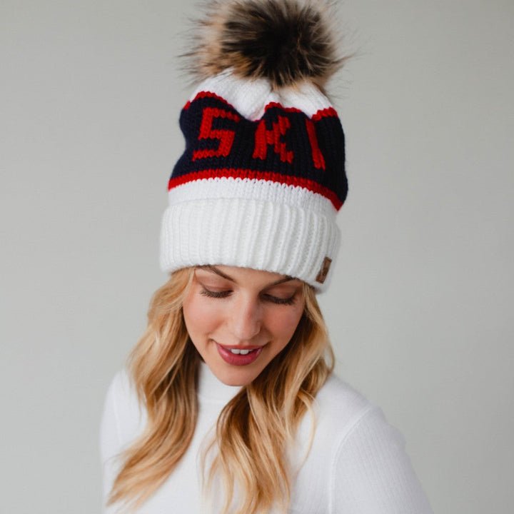 Tahoe Pom Hat - White